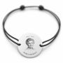 Brățară cu Poză Gravată Argint 925 – Portret 22 mm