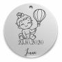 Bănuț moț argint 925, fetiță cu balonul cu aer cald