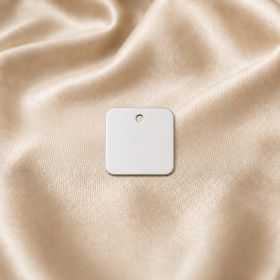 Pandantiv plăcuță argint 925 pătrat 12x12 mm, gravabil - E2106 | simoshop
