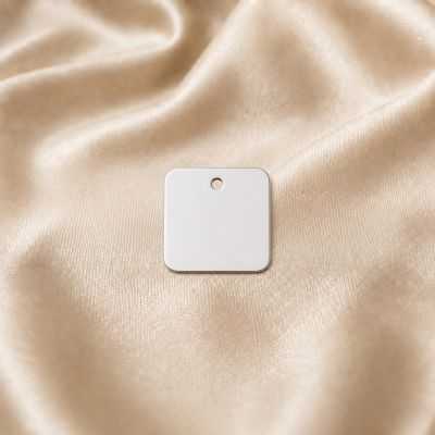 Pandantiv plăcuță argint 925 pătrat 12x12 mm, gravabil