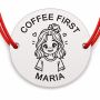 Brățară Argint 925 cu Nume Gravat, Șnur Roșu – Coffee First