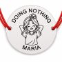 Brățară argint 925 cu nume gravat – DOING NOTHING