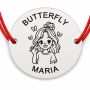 Brățară argint 925 cu nume gravat – BUTTERFLY