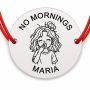 Brățară Argint 925 cu Nume Gravat, Șnur Roșu – No Mornings