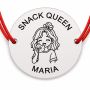 Brățară Argint 925 cu Nume Gravat, Șnur Roșu – Snack Queen