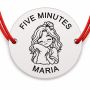 Brățară Argint 925 cu Nume Gravat, Șnur Roșu – Five Minutes