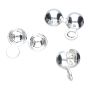 Cupă de nod argint 925 cu ureche laterală, 3 mm