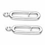 Închizătoare toggle ovală argint 925, 24 mm
