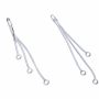 Lănțișor triplu pentru cercei argint 925, 20, 30, 40 mm