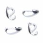Agățătoare pandantiv argint 925 formă S, 11,2 mm