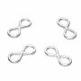 Conector infinit argint 925 pentru brățări, 14,8 × 6 mm