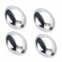 Mărgea olivă netedă argint 925, 5x8 mm, la bucată