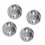 Biluță model argint 925, 8 mm, piesă centrală