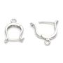Tortiță cercel leverback stil arcadă argint 925, 17,2 mm