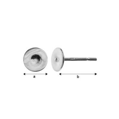 G0076-Tije cu platou drept rotund de 3mm 1 bucata