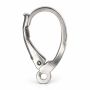 Tortiță cercei leverback argint 925, 17,6 mm