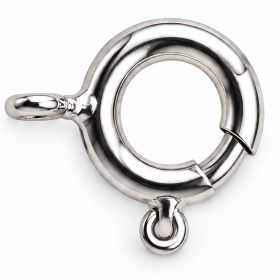 Închizătoare argint 925 rotundă inel cu arc 6 mm