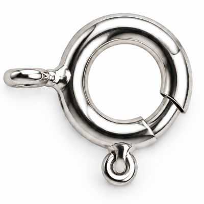Închizătoare argint 925 rotundă (inel cu arc), 6 mm - G0036