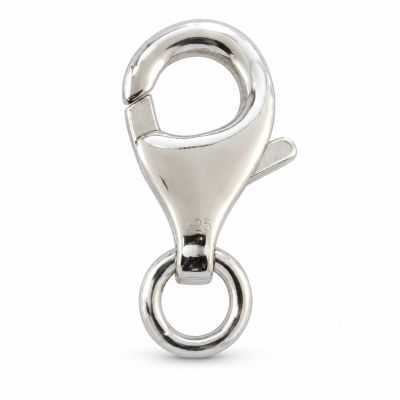 Închizătoare argint 925 tip pară, 12,1 × 7 mm, pentru brățară - G0589