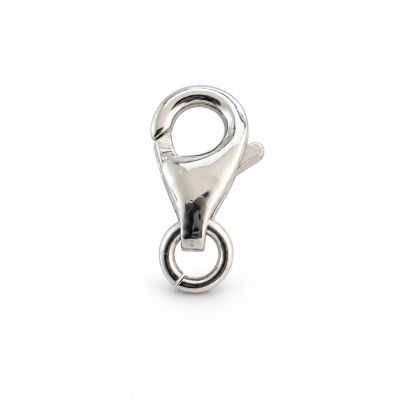 Închizătoare argint 925 tip pară, 8 × 4,5 mm, pentru lănțișor - G0572