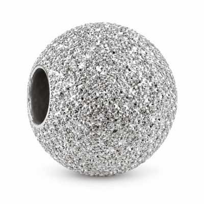 Biluțe argint 925 pentru brățări, model Star Dust, 4 mm - G0641