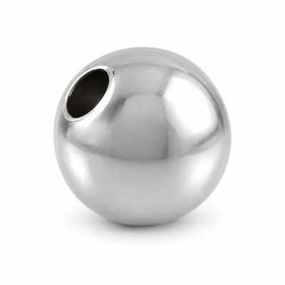 Biluță distanțier argint 925, 4 mm, gaură 1,5 mm