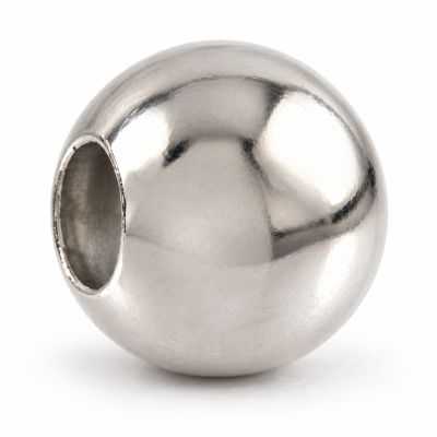 Biluță distanțier argint 925 lucioasă, 2 găuri, 3 mm