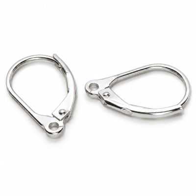 Tortiță cercel leverback argint 925, 15,8 mm