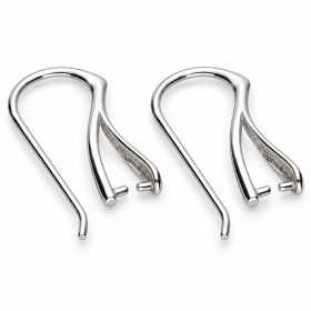 Tortiță cercel argint 925 cu agățătoare pentru perlă, 29 mm