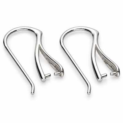 Tortiță cercel argint 925 cu agățătoare pentru perlă, 29 mm