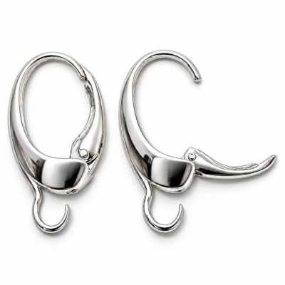 Tortițe cercei leverback argint 925 ovale 19,8 mm