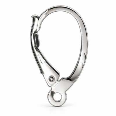 Tortiță cercei leverback argint 925, 17,6 mm