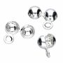 Cupă de nod argint 925 cu ureche laterală, 3 mm