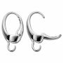 Tortițe cercei leverback argint 925 ovale 19,8 mm