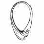 Tortiță cercei leverback argint 925, 17,7 mm
