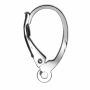 Tortiță cercei leverback argint 925, 17,6 mm
