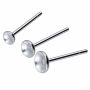 Tijă cercel argint 925 cu cupă plată 4 mm