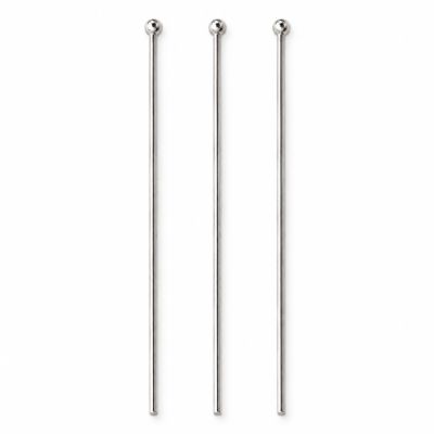 Ac cu biluță argint 925, 0,6 x 25 mm, pentru cercei
