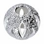 Biluță model argint 925, 8 mm, piesă centrală