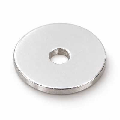 Distanțier taler plat argint 925, 3,00 mm, gaură 0,9 mm