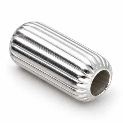 Mărgea cilindru striat argint 925, 3,00 x 6,00 mm