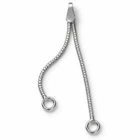 Lănțișor dublu pentru cercei argint 925, 30 și 40 mm
