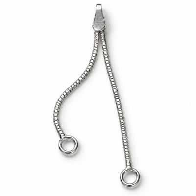 Lănțișor dublu pentru cercei argint 925, 30 și 40 mm