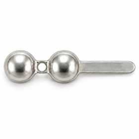 Cupă de nod cu tijă, argint 925, 4 mm