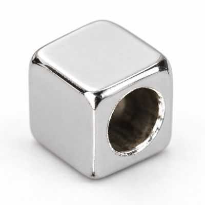 Cub argint 925, mărgea spacer pătrată, 2,80 x 3,20 mm