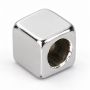 Cub argint 925, mărgea spacer pătrată, 2,80 x 3,20 mm