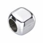 Mărgea cubică rotunjită argint 925, 4,20 x 5,00 mm