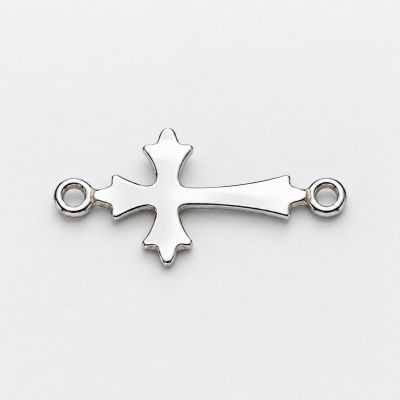 Conector cruce argint 925, 9,50 mm, vândut la bucată