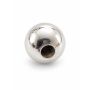 Biluță netedă argint 925 cu gaură, 6 mm