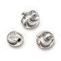 Biluță striuri spiralate 4 mm argint 925